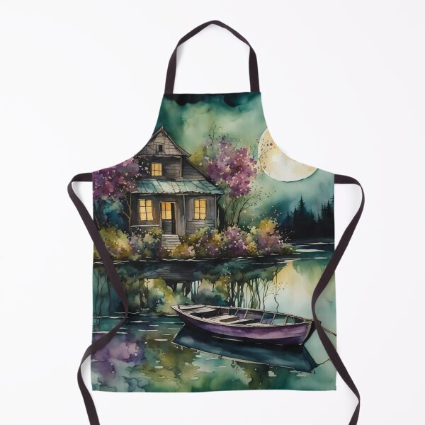 Item preview, The Lakefront House in The Moonlight designed and sold by redask2me.