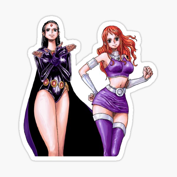 Item preview, Robin & Nami as Raven & Starfire cosplay - One Piece x Teen Titans designed and sold by Eiichiro-Yoda.