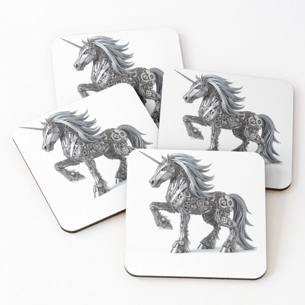 Item preview, Mechanical Unicorn designed and sold by Wild-way Art.