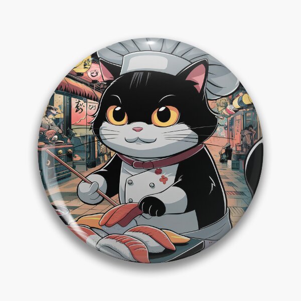 Artikelvorschau, Chef Cat Sushi Legend entworfen und verkauft von ArtsyWishesShop.