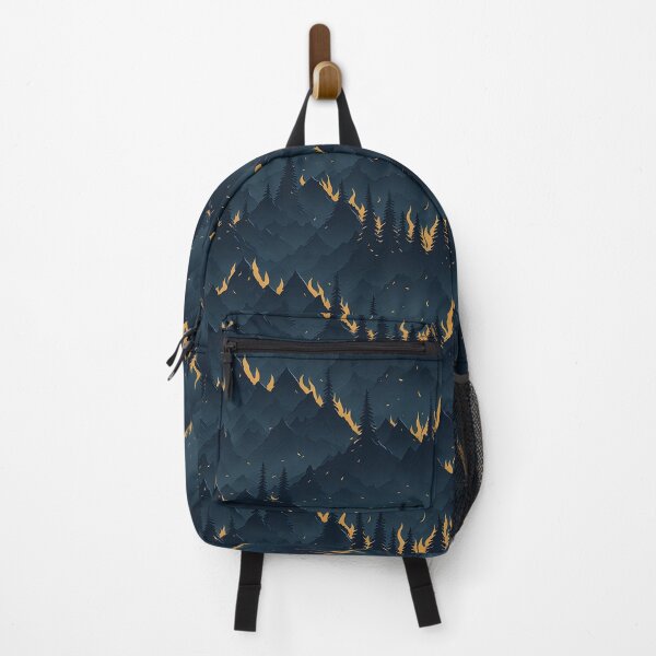 Item preview, Fiery Mountain Night - Dramatic Landscape Pattern designed and sold by Daniel Haddad.