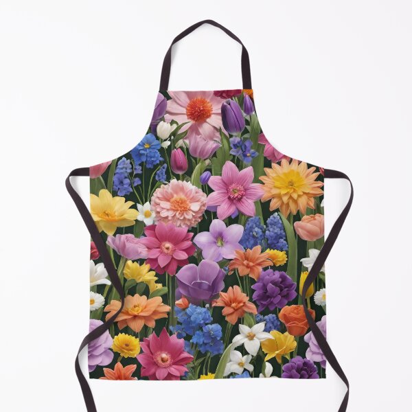 Item preview, Colorful Spring Flowers Leaves and Wildflowers Pattern Background Wallpaper Poster Design designed and sold by HAKKI ARSLAN.