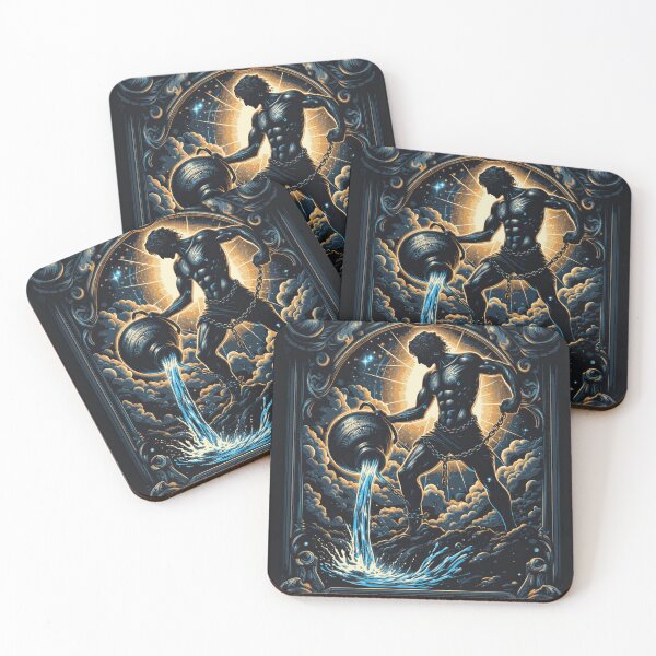 Item preview, Aquarius Zodiac Sign - The Shadow Bearer designed and sold by Earth Celebration Designs.