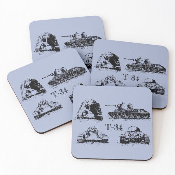 Item preview, T-34 Russian WW2 Tank 4 Views Sketch designed and sold by MilitaryMart.