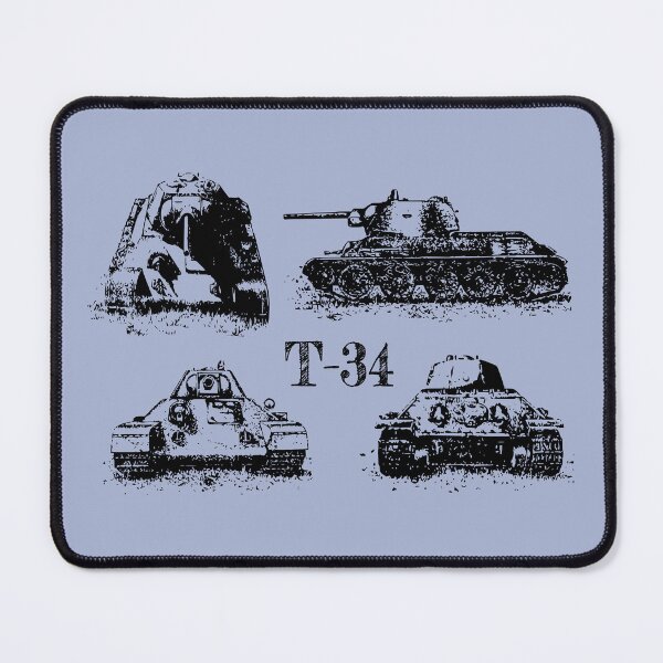Item preview, T-34 Russian WW2 Tank 4 Views Sketch designed and sold by MilitaryMart.