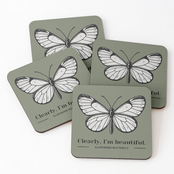 Item preview, Cleary, I'm Beautiful. - Glasswing Butterfly designed and sold by Blink Art Studio.