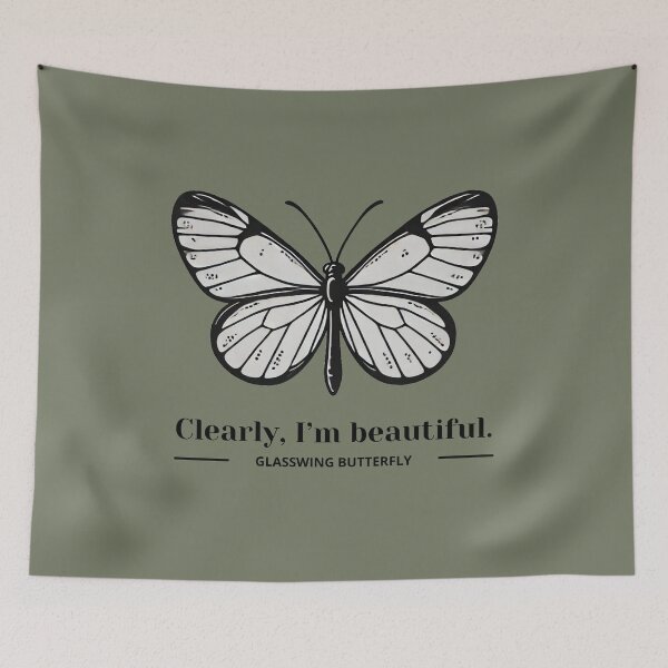 Item preview, Cleary, I'm Beautiful. - Glasswing Butterfly designed and sold by Blink Art Studio.
