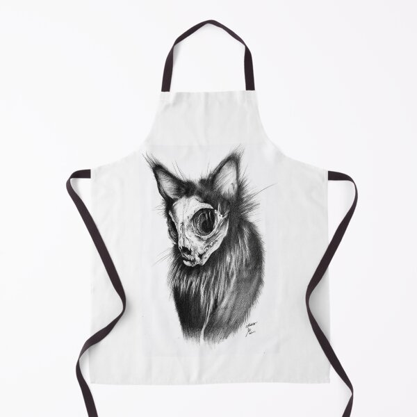 Item preview, Boney kitty illustration designed and sold by AderynValentine.
