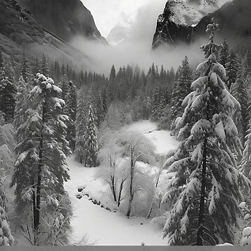 Artwork thumbnail, Yosemite National Park B&W by Linda Roisum