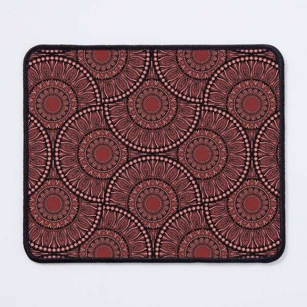 Item preview, Fashion Week Cabernet Coral Whirl Dot Mandala Art Deco Fans designed and sold by Triplicate Limited.