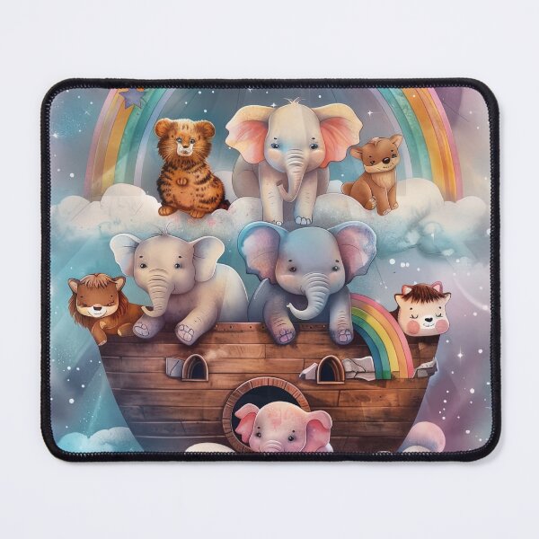 Item preview, Noah's Ark with cute animals designed and sold by ARTelierDigital.