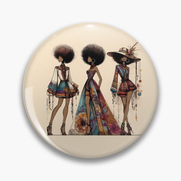 Item preview, Afro-Style Women Threesome Trend designed and sold by Indoni.