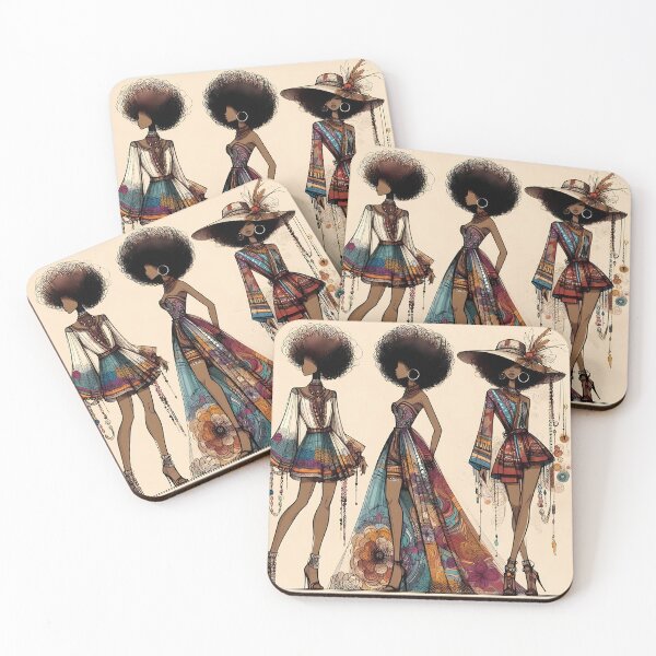 Item preview, Afro-Style Women Threesome Trend designed and sold by Indoni.