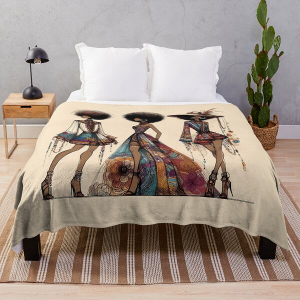 Item preview, Afro-Style Women Threesome Trend designed and sold by Indoni.