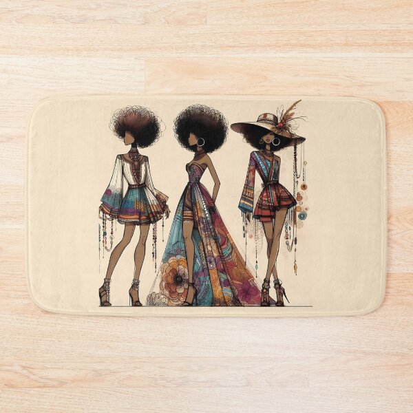 Item preview, Afro-Style Women Threesome Trend designed and sold by Indoni.