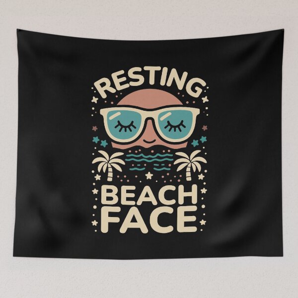 Item preview, Resting Beach Face designed and sold by BluRockDesigns.