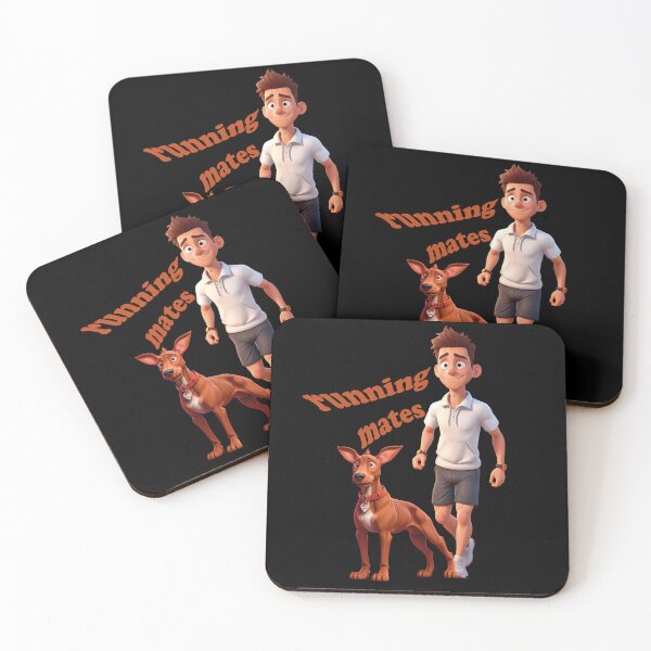 Item preview, Jogger and dog 3d cartoon for t-shirt - running mates designed and sold by Museum Of Non-Existing Art.