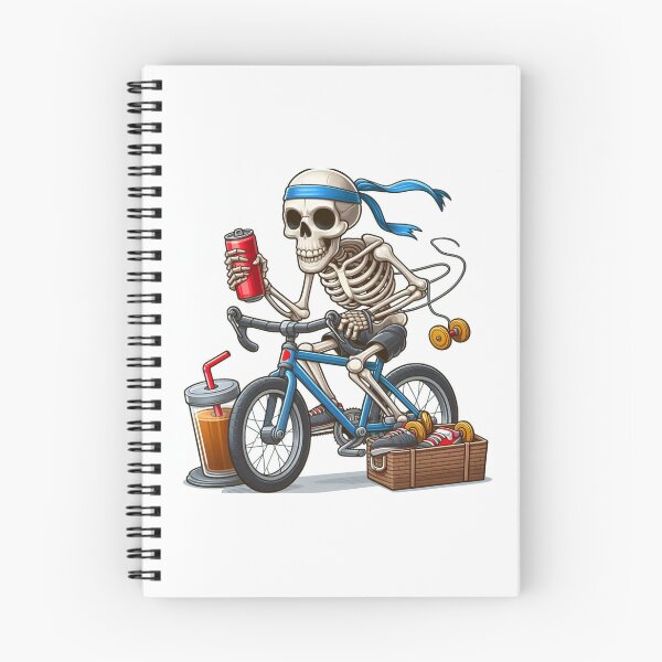 Item preview, Rocker Skeleton Riding a Bicycle designed and sold by GaborSkeleton.