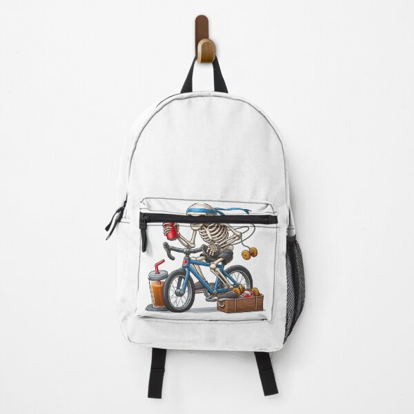 Item preview, Rocker Skeleton Riding a Bicycle designed and sold by GaborSkeleton.