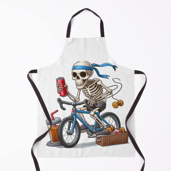 Item preview, Rocker Skeleton Riding a Bicycle designed and sold by GaborSkeleton.