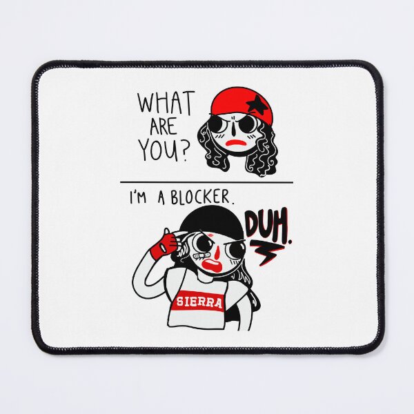 Item preview, I'm a Blocker, Duh designed and sold by Sierra Regional Roller Derby.