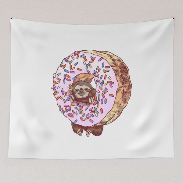 Item preview, DONUT WITH SLOTH designed and sold by KooisterDesigns.