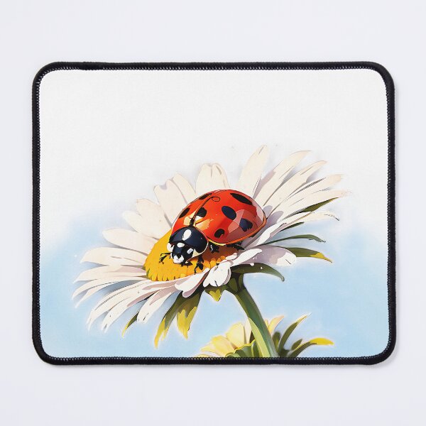 Item preview, Ladybug on a daisy designed and sold by eriktartufo.