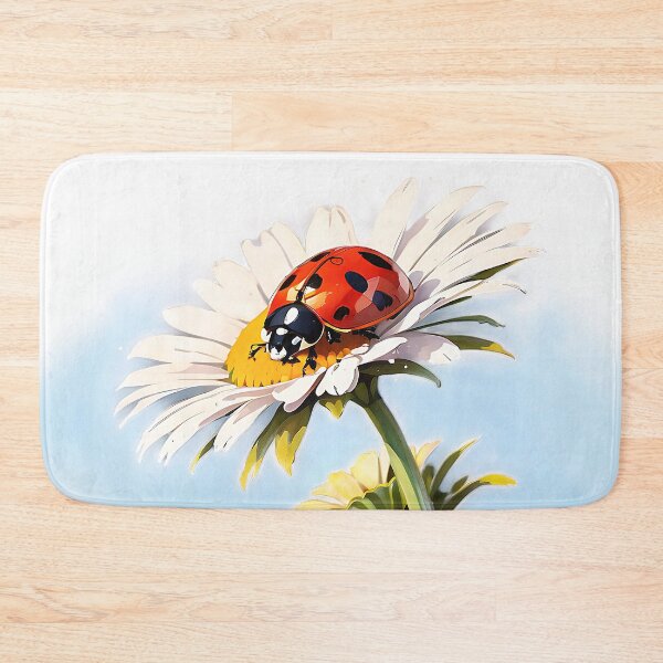 Item preview, Ladybug on a daisy designed and sold by eriktartufo.