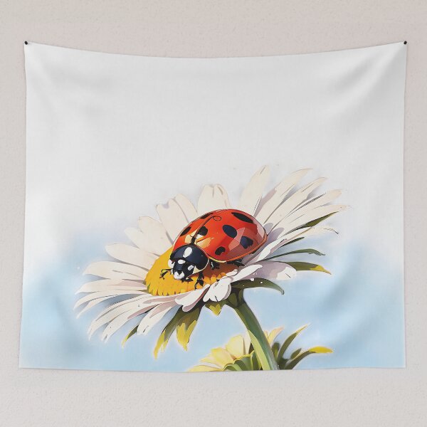 Item preview, Ladybug on a daisy designed and sold by eriktartufo.