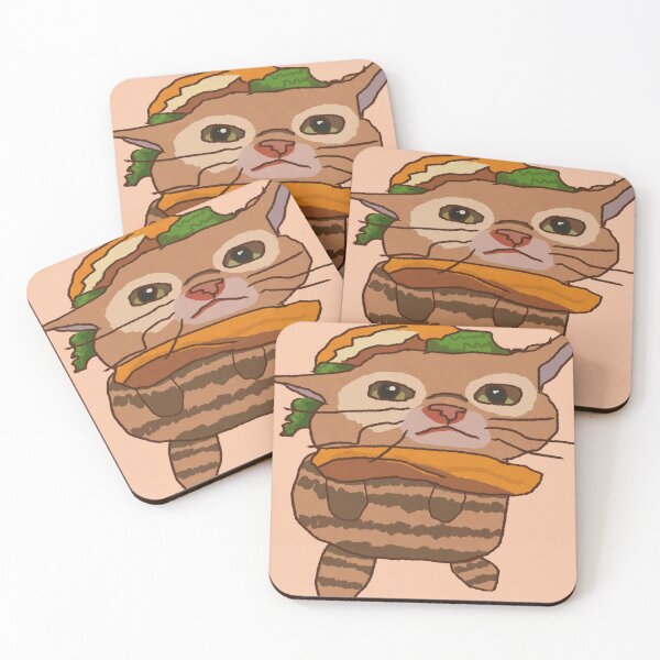 Aperçu de l'œuvre Chat Meow Meow Hamburger créée et vendue par Kaewtaming.