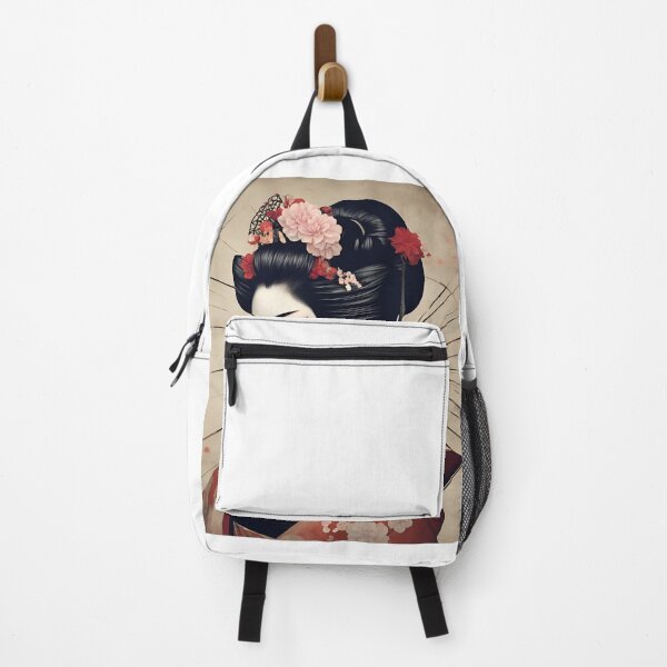 Item preview, classic japanese geisha woman profile portrait designed and sold by gabrielvlmx.
