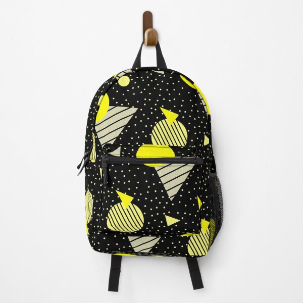 Item preview, Colorful Yellow Geometry Memphis Party Pattern  designed and sold by EvergreenMotifs.