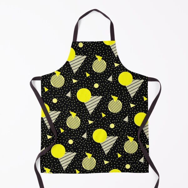 Item preview, Colorful Yellow Geometry Memphis Party Pattern  designed and sold by EvergreenMotifs.