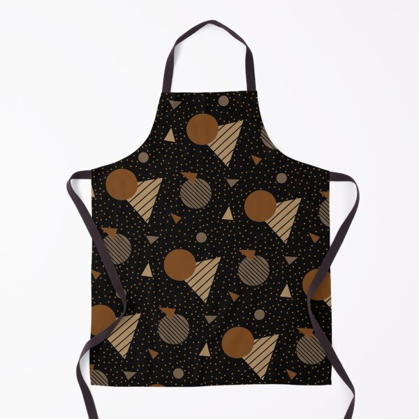 Item preview, Colorful Brown Geometry Memphis Party Pattern  designed and sold by EvergreenMotifs.
