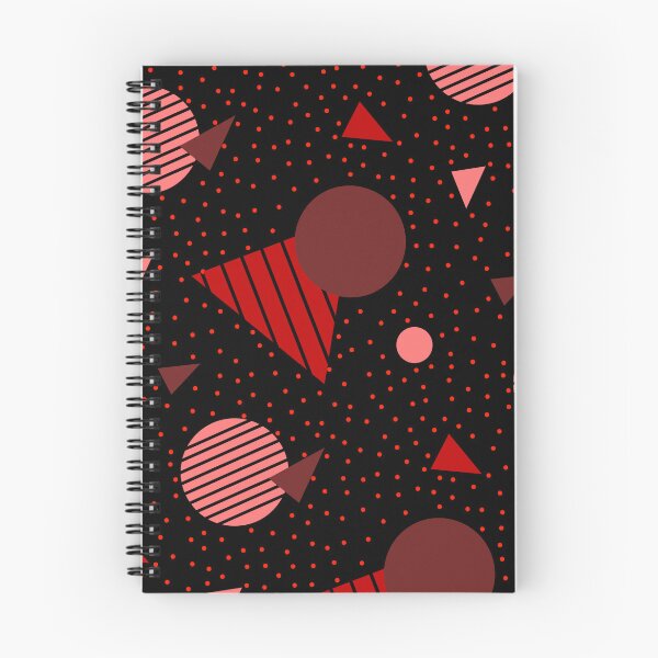 Item preview, Colorful Red Geometry Memphis Party Pattern  designed and sold by EvergreenMotifs.