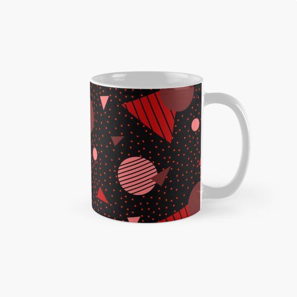 Item preview, Colorful Red Geometry Memphis Party Pattern  designed and sold by EvergreenMotifs.
