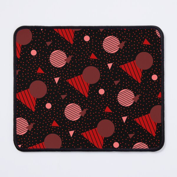 Item preview, Colorful Red Geometry Memphis Party Pattern  designed and sold by EvergreenMotifs.
