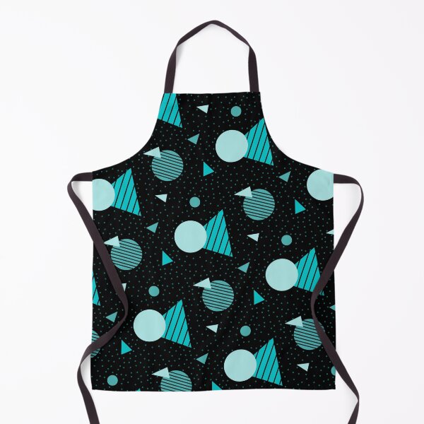 Item preview, Colorful Teal Geometry Memphis Party Pattern  designed and sold by EvergreenMotifs.