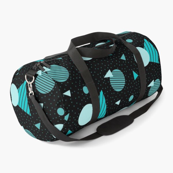Item preview, Colorful Teal Geometry Memphis Party Pattern designed and sold by EvergreenMotifs.