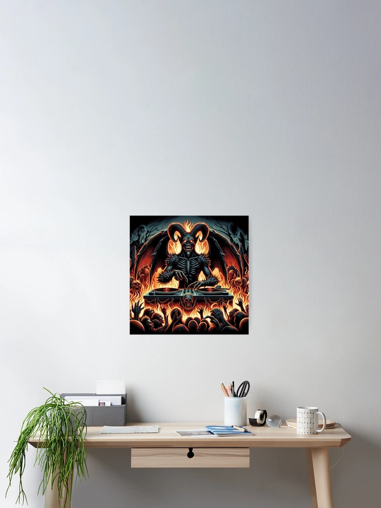 Thumbnail 2 of 3, Poster, Devil Rave designed and sold by Vkinsify.
