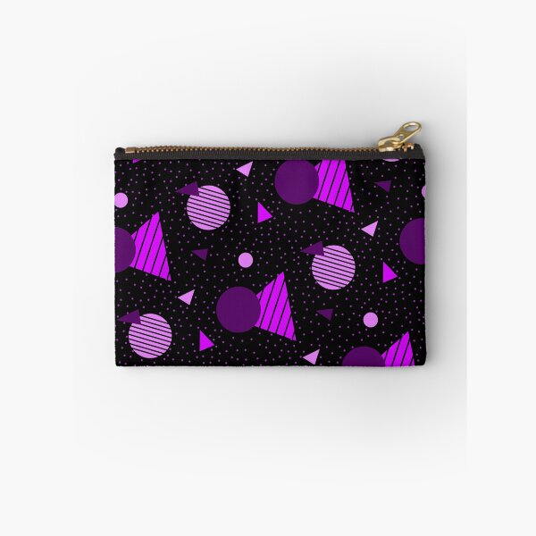 Item preview, Colorful Plethora Of Purple Geometry Memphis Party Pattern  designed and sold by EvergreenMotifs.