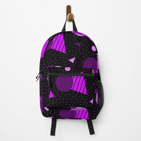 Item preview, Colorful Plethora Of Purple Geometry Memphis Party Pattern  designed and sold by EvergreenMotifs.