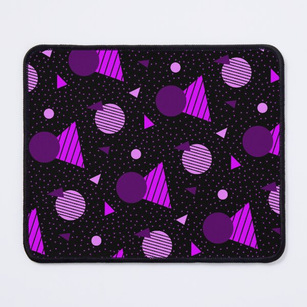 Item preview, Colorful Plethora Of Purple Geometry Memphis Party Pattern  designed and sold by EvergreenMotifs.
