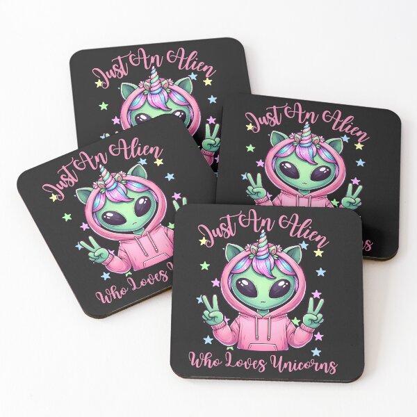Item preview, Just An Alien Who Loves Unicorns designed and sold by AlienOccupation.