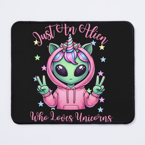 Item preview, Just An Alien Who Loves Unicorns designed and sold by AlienOccupation.