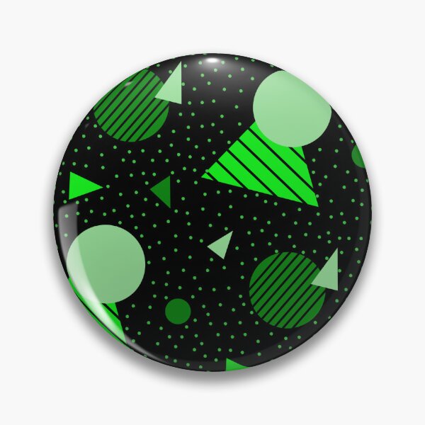 Item preview, Colorful Gathering Of Green Geometry Memphis Party Pattern  designed and sold by EvergreenMotifs.