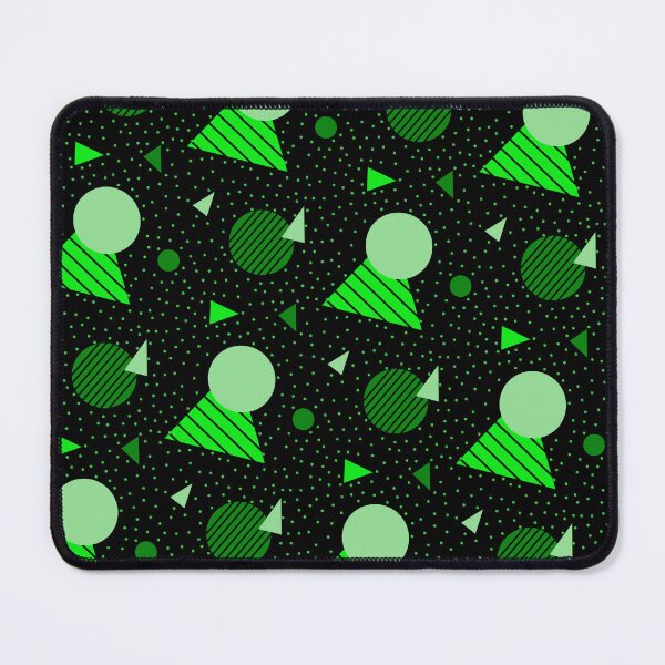 Item preview, Colorful Gathering Of Green Geometry Memphis Party Pattern  designed and sold by EvergreenMotifs.