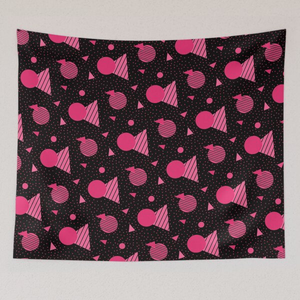 Item preview, Colorful Promises Of Pink Geometry Memphis Party Pattern  designed and sold by EvergreenMotifs.