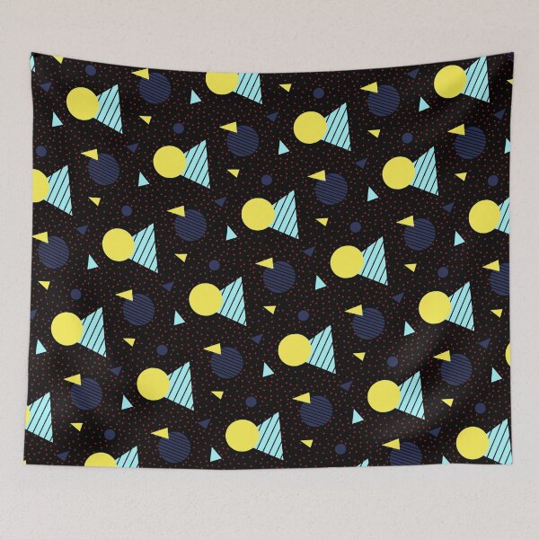 Item preview, Colorful Contrast Geometry Memphis Party Pattern  designed and sold by EvergreenMotifs.