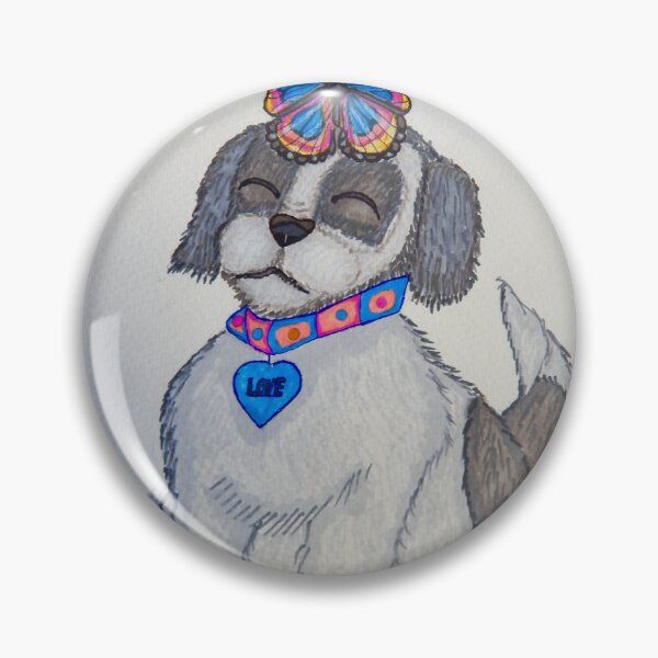 Item preview, Beautiful rainbow butterfly with a cute puppy. designed and sold by Valeriepepper.